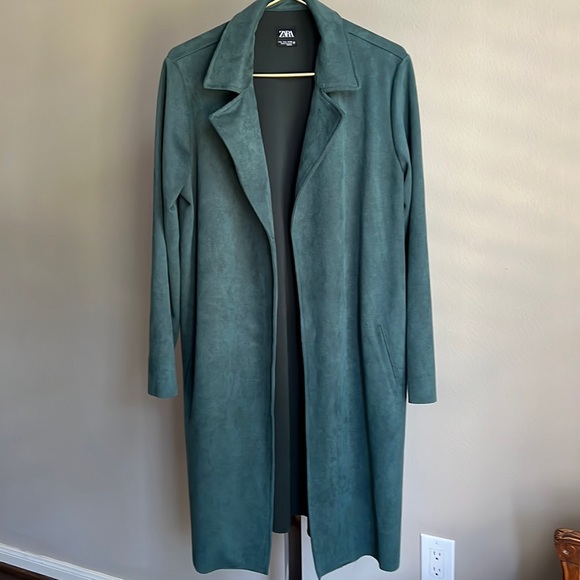 Zara Jackets & Blazers - Green ZARA duster jacket